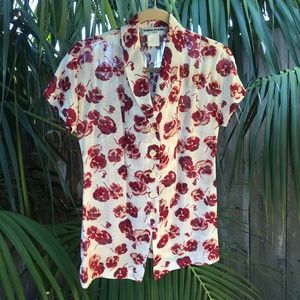 Sonia Rykiel Paris pansy blouse size 38
